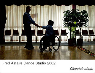 Rosemarie and Mark share a dance at the Fred Astaire Dance Studio