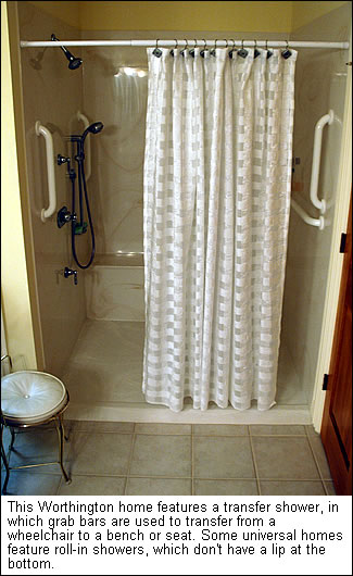 A transfer shower