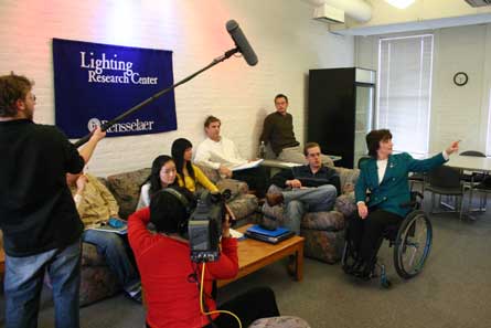 Rosemarie Rossetti speaks to students at the Rensselaer Polytechnic Institute